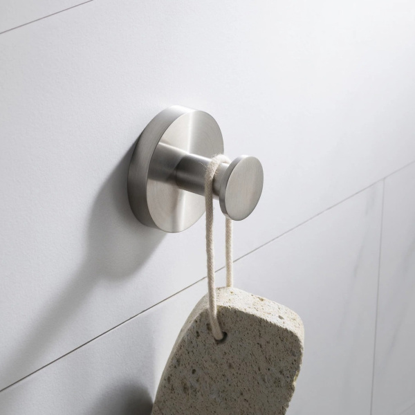 Крючок для ванной Timo Saona никель 13011/13 (детальная фотография), современные, hi-tech