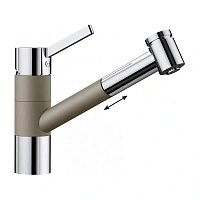 Смеситель для кухни серый беж Blanco Tivo-S