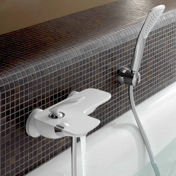 Смеситель для ванны Kludi Balance белый/хром 524459175 (детальная фотография), для ванны