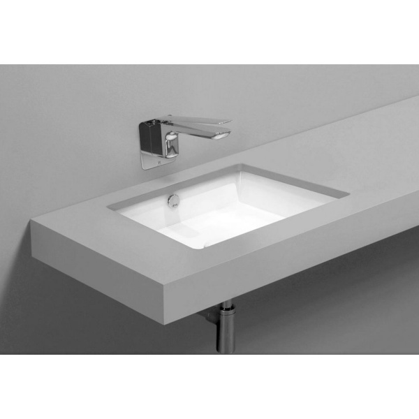 Раковина Simas Top e lavabi d'Arredo 60 см белая S60 bi (детальная фотография), встраиваемые (в столешницу)