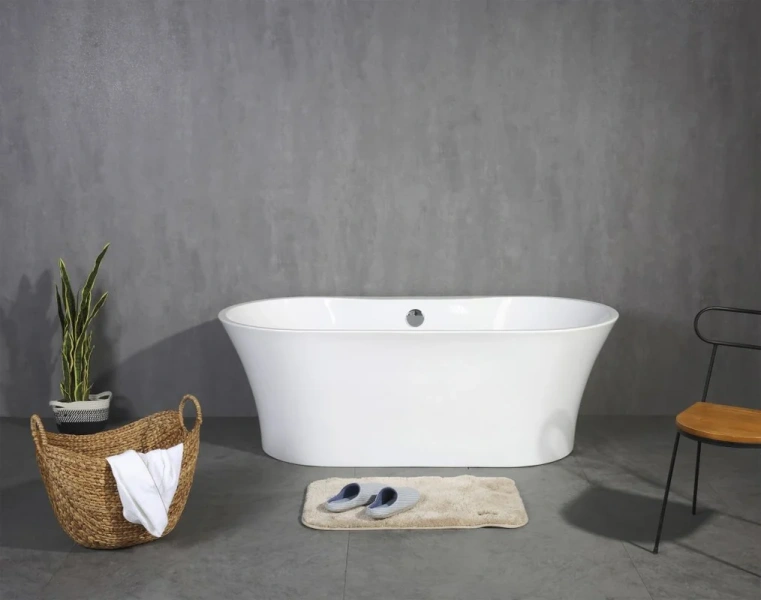 Ванна акриловая BelBagno 150х75 см отдельностоящая BB201-1500-800 (детальная фотография), акриловые