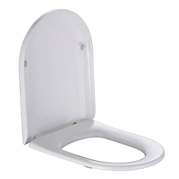 Крышка-сидение с микролифтом Villeroy & Boch Hommage в цвете альпийский белый 8809S6R1 (детальная фотография), с микролифтом