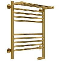 Полотенцесушитель электрический правый, с полкой цвет золото Сунержа Богема 2.0 600х500