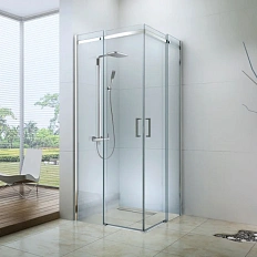 Душевой уголок BERGES Melita 100x100 см профиль хром сильвер