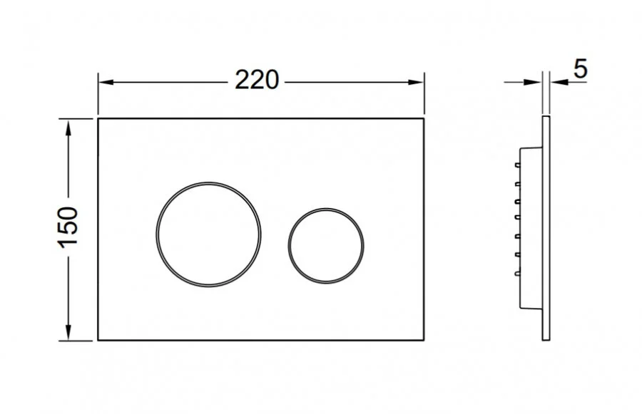 Унитаз с инсталляцией Tece TECEbase 2.0 клавиша хром глянцевый K440921.WC2 (детальная фотография), по запросу index_1