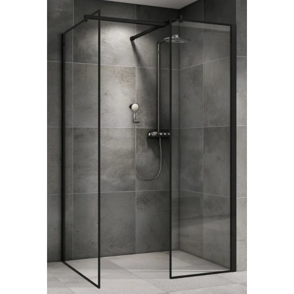 Душевая перегородка Abber Immer Offen 120 см стекло прозрачное AG67129B (детальная фотография)