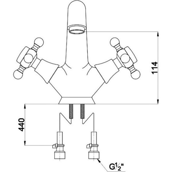 Схема (детальная фотография), для раковины