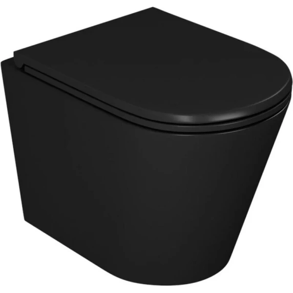 Унитаз подвесной D&K Venice черный DT1026025 (детальная фотография)