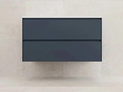 Тумба под раковину подвесная Style Line Лима 100 см графит - фото 1