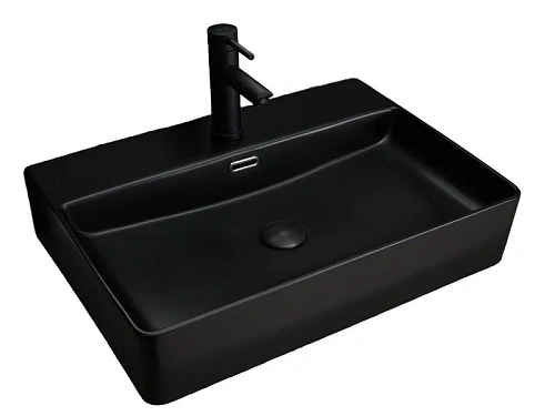 Раковина GID Geometrico Bm9256 60 см черная - фото 1