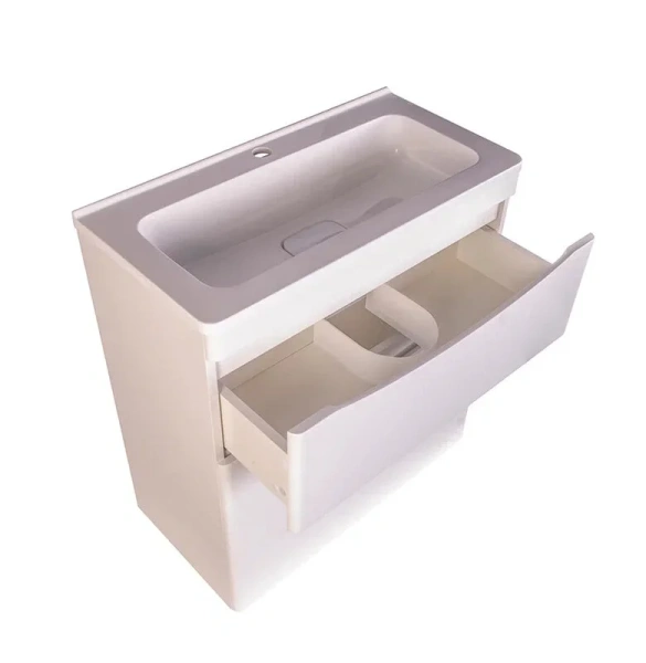 Тумба под раковину напольная Style Line Бергамо 70 см белая СС-00002310 (детальная фотография), современная, hi-tech