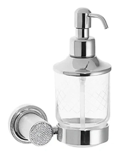 Дозатор для мыла Boheme Royal Cristal хром, прозрачный кристалл - фото 2