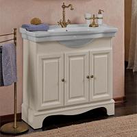 Тумба под раковину, цвет слоновая кость матовый, фурнитура бронза, La Beaute Michel