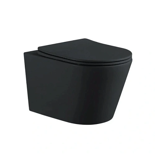 Унитаз подвесной Акватек Вега черный матовый - фото 3