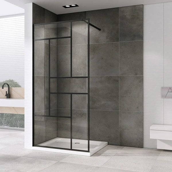 Душевая перегородка Abber Immer Offen 100 см стекло прозрачное AG63100B8 (детальная фотография), 100 см