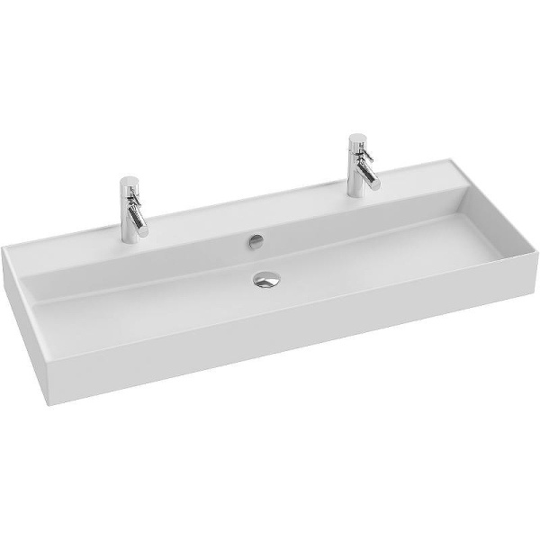 Раковина Jacob Delafon Vivienne 120 см белая матовая EXBK112-BCM (детальная фотография)