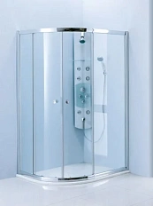 Душевой уголок Cezares Anima 120x90 см стекло прозрачное левый