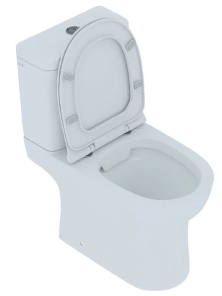 Унитаз компакт IDDIS Drum безободковый DRU2DSEi24 (детальная фотография), безободковые, сиденье с микролифтом , с антивсплеском, компакт, низкие