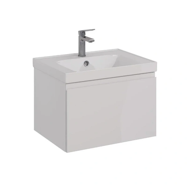 Тумба с раковиной подвесная Lemark Veon Mini LM02VM60T 60 см с выдвижным ящиком (детальная фотография)