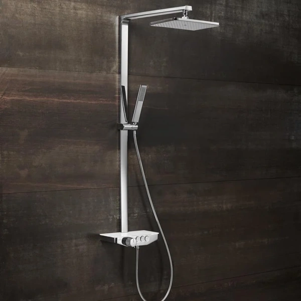 Душевая стойка Black&White Universe 7785 латунь (детальная фотография), современные, hi-tech