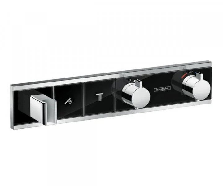 Смеситель для душа Hansgrohe RainSelect хром/черный 15355600 (детальная фотография)