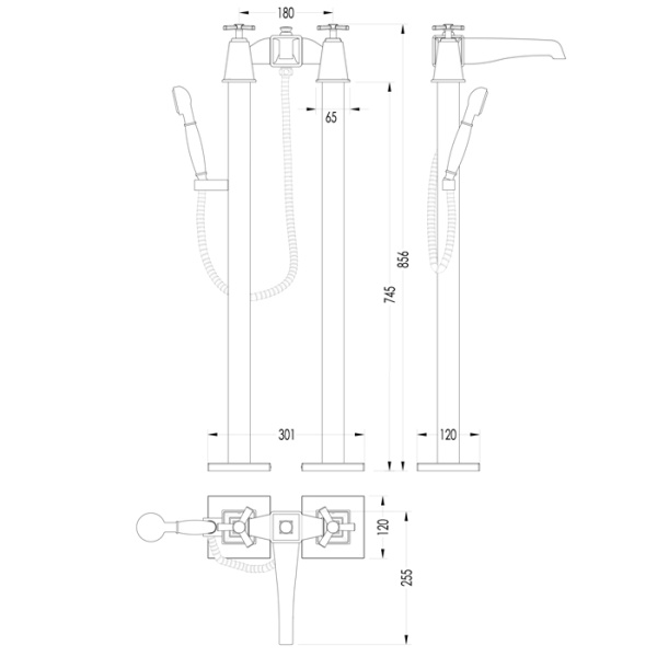 Схема (детальная фотография), двухвентильные