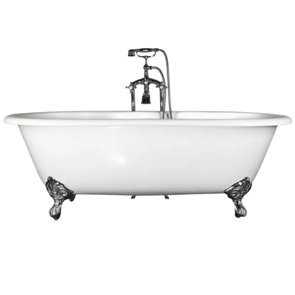 Ванна чугунная, ножки хром, Elegansa Gretta Н0000361 (детальная фотография), чугунные