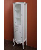 Шкаф, петли слева, цвет белый матовый, фурнитура состаренное серебро, La Beaute Sabrina