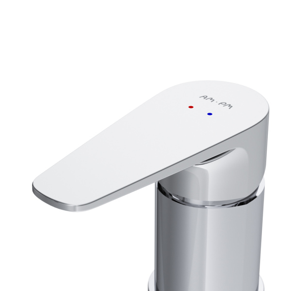 Смеситель для ванны AM.PM Inspire трехсекционный хром  F5001300 (детальная фотография), с душевой лейкой