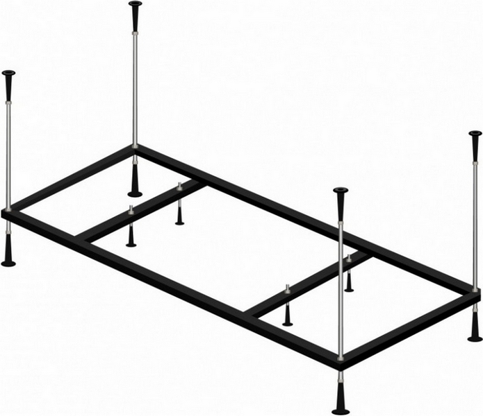Каркас для акриловой ванны Cezares Plane 190х80 см металлический PLANE-190-80-MF-R (детальная фотография)