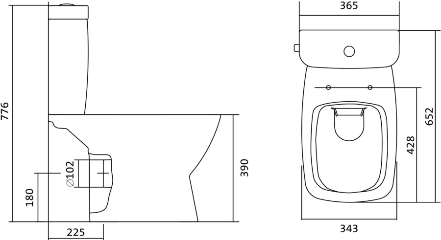 Унитаз компакт Santek Нео с крышкой дюропласт 1WH302418 (детальная фотография) index_2