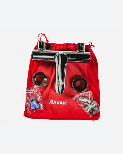 Смеситель для ванны Ravak Puri X0701 латунь (детальная фотография), с 2 монтажными отверстиями