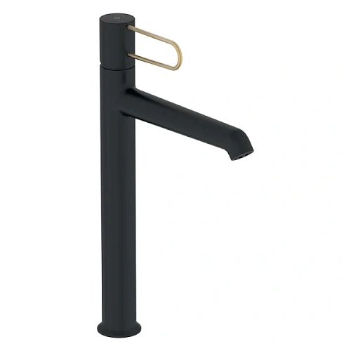 Смеситель для раковины Jacob Delafon Odeon Rive Gauche корпус черный, ручка золото - фото 8