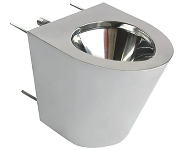 Унитаз подвесной Nofer нержавеющая сталь матовая 13012.P.S (детальная фотография)