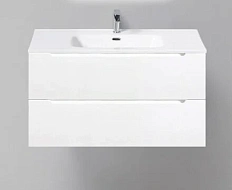 Тумба под раковину подвесная BelBagno Etna 90 см с двумя выкатными ящиками, bianco lucido