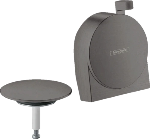 Внешняя часть излива на ванну с набором для слива и перелива Hansgrohe Exafill S шлифованный черный хром - фото 7