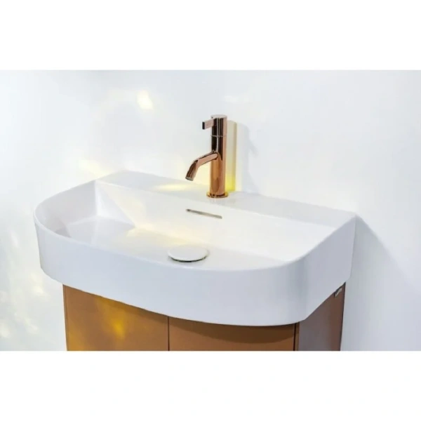 Раковина Laufen Sonar 60 см белая 8.1634.2.000.104.1 (детальная фотография), подвесные, накладные (на столешницу), пристенные