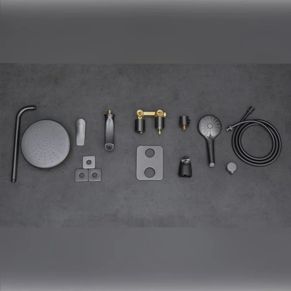 Душевой комплект Lemark Bronx графит LM3722GM (детальная фотография) index_1