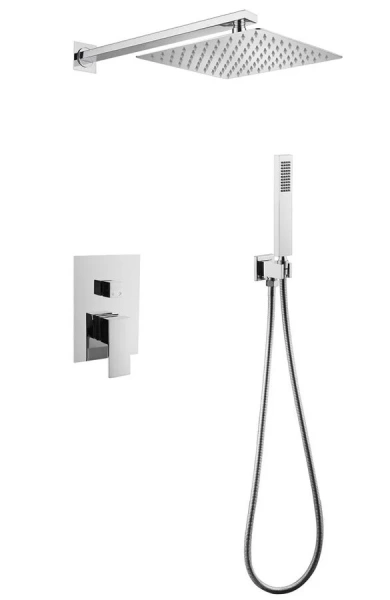 Душевой комплект Abber Daheim хром AF8219 (детальная фотография)