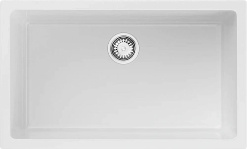 Мойка для кухни Omoikiri Okinoshima 76-U/I-WH Glossy Matt 76 см белая глянцевая - фото 1