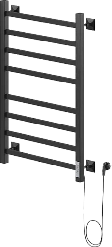 Полотенцесушитель электрический Ника Step 80/40 см черный матовый правый - фото 2