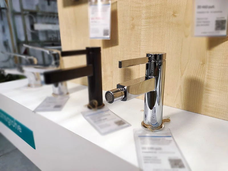Смеситель для биде Hansgrohe Finoris хром 76200000 (детальная фотография), современные, hi-tech