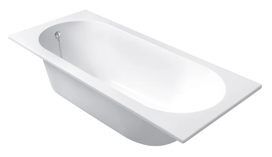 Ванна из искусственного камня Belux Классика-2 1700, 4810924290335, 170 x 70 см, Solid Surface, белый (детальная фотография), современныe, hi-tech