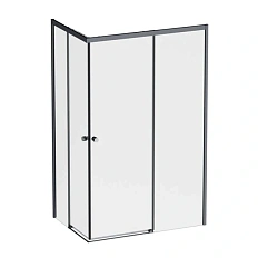Душевой уголок Am.Pm X-Joy 120x80 см профиль черный, стекло прозрачное