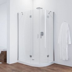 Душевой уголок стекло прозрачное Vegas-glass AFS-F 120х100 01 L