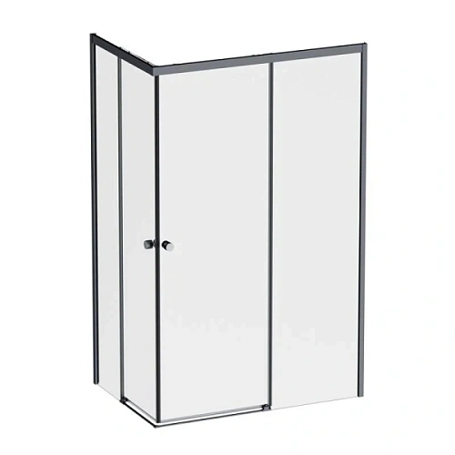 Душевой уголок Am.Pm X-Joy 120x80 см профиль черный, стекло прозрачное - фото 2