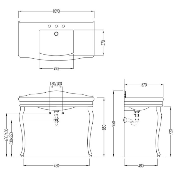 Схема (детальная фотография), пристенные