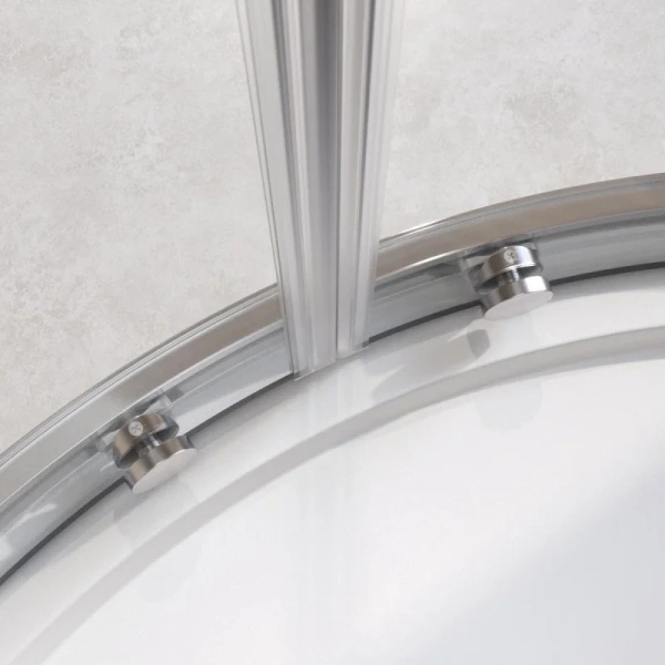 Душевой уголок Cezares Relax 90x90 см профиль хром стекло прозрачное RELAX-304-R-2-90-C-CR (детальная фотография), современные, hi-tech