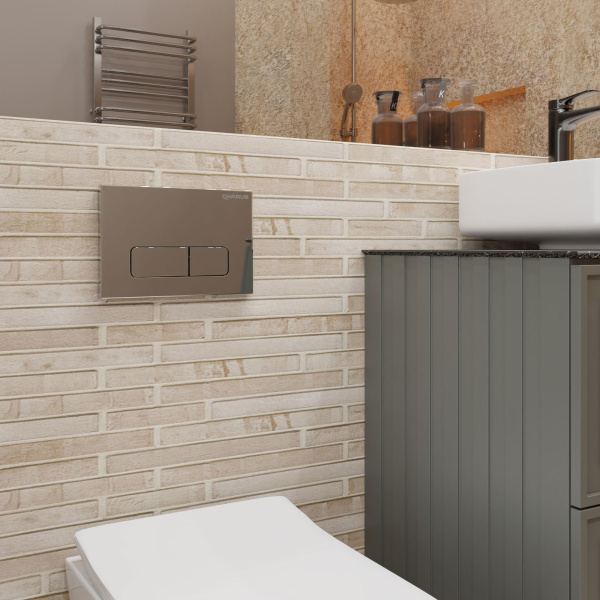 Клавиша смыва Charus Elegia хром глянцевый FP.320.21.01 (детальная фотография), в наличии