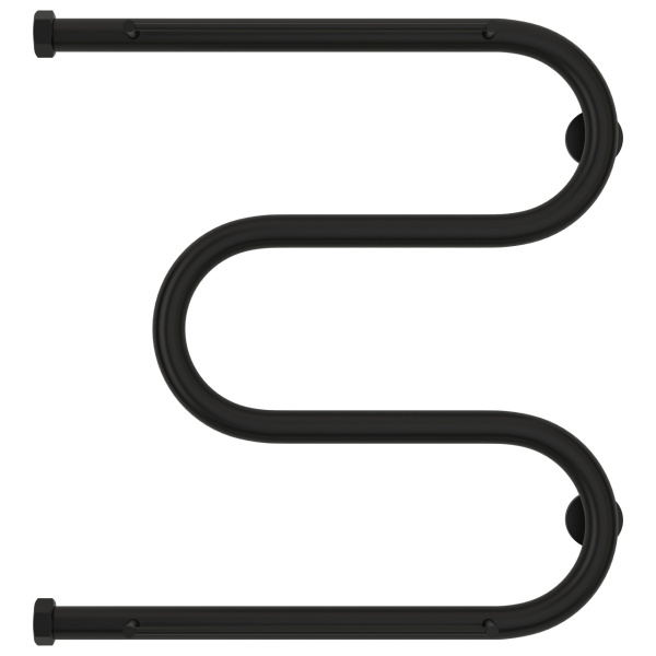 Полотенцесушитель водяной Сунержа М-образный 50x50 см черный матовый 31-4008-5050 (детальная фотография), современные, hi-tech